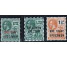 SG60s-62s. 1917 Set of 3 'SPECIMEN'. Superb fresh...