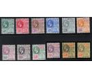 SG259-269. 1913 Set of 11 (plus 96c shade). Superb fresh mint...