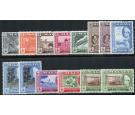 SG89-99a. 1957 Set of 12 plus perforation varities. U/M mint...