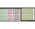 SG D28-D31. 1967 Set of 4. U/M mint blocks...