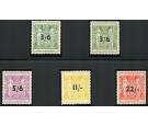 SG F212-F216. 1942 Set of 5. Brilliant fresh U/M mint...