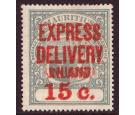 SG E6c. 1904 15c Grey-green. Surcharge Double and "LNIAND"...