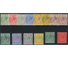 SG22-38. 1914 Set of 14. Superb fresh mint...