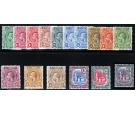 SG131-141. 1921 Set of 14, complete with shades. Superb fresh mi