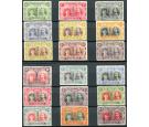 SG119s-185s. 1910 Set of 18 'SPECIMEN'. Superb fresh mint...