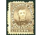 SG13. 1860 5c Brown. 'Charles Connell'. Superb mint...