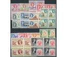 SG78-91. 1953 Set of 14. brilliant fresh U/M mint blocks of 4...