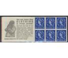 SG571b. 1958 1d Ultramarine 'Part Perforate Pane'...