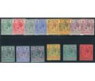 SG22-38. 1914 Set of 14. Superb fresh mint...