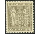 SG F198. 1950 7/6d Olive-grey. Extremely fine mint...