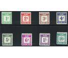 SG D1-D8. 1940 'Dues' Set of 8. Post Office fresh U/M mint...