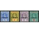 SG64s-70s. 1908 Set of 4. 'Specimen'. Brilliant fresh mint...