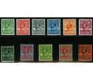 SG116-126. 1929 Set of 11. All superb fresh mint...