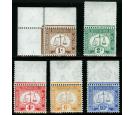 SG D1-D5. 1923 Set of 5. All fantastic U/M marginal...