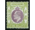SG86. 1904 $1 Purple and sage-green. Superb fresh...