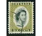 SG218. 1966 6c Black and olive-green. Superb fine used...