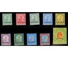 SG35s-47s. 1908 Set of 10 'SPECIMEN'. Superb mint...