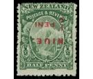 SG3b. 1902 1/2d Green. 'Surcharge Inverted'. A superb fresh mint