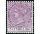 SG21. 1890 1/- Bright mauve. Superb fresh mint...