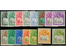 SG97-112. 1923 Set of 15. Superb fresh mint...