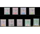 SG67-75. 1899 Set of 9. Brilliant fresh mint...