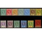 SG99-111. 1907 Set of 13. Superb fresh mint...