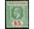 SG212d. 1923 $5 Green and red/green. 'Die II' Superb mint...