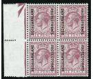 SG97. 1926 6d Purple. A brilliant fresh U/M marginal block...