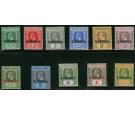 SG1-11. 1922 Set of 11. A superb full mint set...