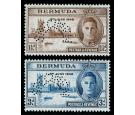 SG123s-124s. 1946 Set of 2. 'SPECIMEN'. Superb fresh mint...