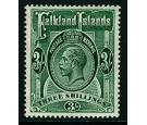 SG80. 1923 3/- Slate-green. Superb fresh well...