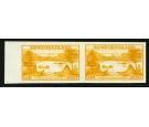 SG231a. 1933 Air 10c orange-yellow. 'IMPERFORATE HORIZONTAL PAIR