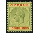 SG100. 1923 10/- Green and red/pale yellow. Superb fresh mint...