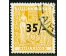 SG F186. 1939 35/- on 35s orange-yellow. A superb fine used...