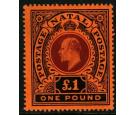 SG171. 1908 £1 Purple and black/red. Brilliant fresh...