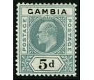 SG63a. 1905 5d Grey and black. 'Dented Frame'. Very fine fresh..