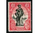 SG140. 1925 £1 Black and bright carmine. Superb U/M...