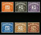 SG D40-D45. 1954 Set of 6. All brilliant U/M...