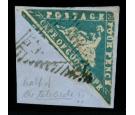 SG14a. 1861 4d Pale grey-blue. A superb fine used...