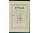 SG43b. 1886 4d Rose 'Violet Handstamp'. Superb fresh mint with..