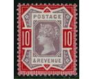 SG210a. 1887 10d Dull purple and deep dull carmine. Superb fresh