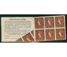 SG543b. 1957 5/- Booklet Amazing Mis-Fold Error Pane