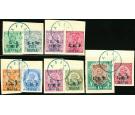 SG M33-M42. 1915 Set of 10. All brilliant fine used on...