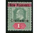 SG9. 1908 1/- Green and carmine. Brilliant fresh UNMOUNTED...