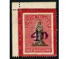 SG42d. 1888 4d on 1/- Black and rose-carmine. A very attractive