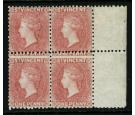 SG5. 1863 1d Rose-red. Very fine fresh marginal...