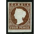 SG5. 1874 4d Brown. Superb mint with...