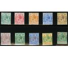 SG89-101. 1913 Set of 10. Superb fresh mint...