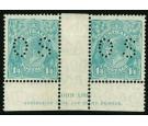 SG O111. 1926 1/4 Turquoise. Superb fresh U/M mint...