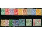 SG62-80. 1921 Set of 16. Very fine fresh mint...